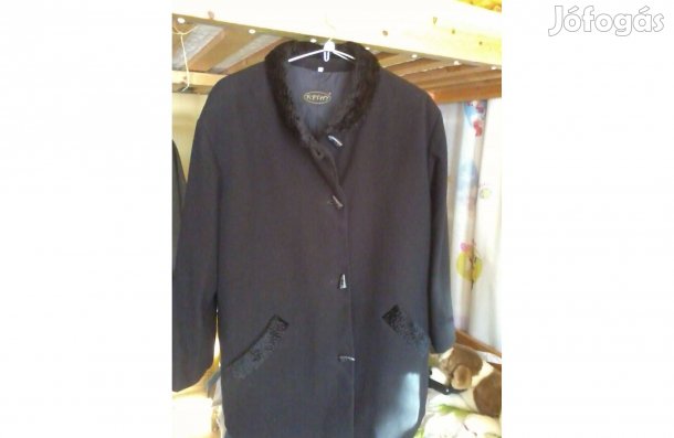 Meleg Prémium Gyapjú Merinó Női Kabát 42-44-Es Méret