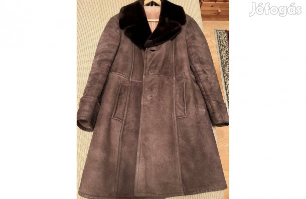 Meleg, puha béléses, valódi irha férfi bunda eladó