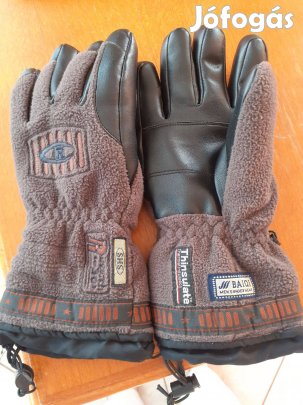 Meleg bélelt férfi motoros kesztyű