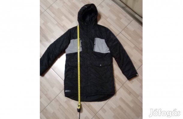 Meleg fiú télikabát hosszított fazon 176 182 S M megkímélt