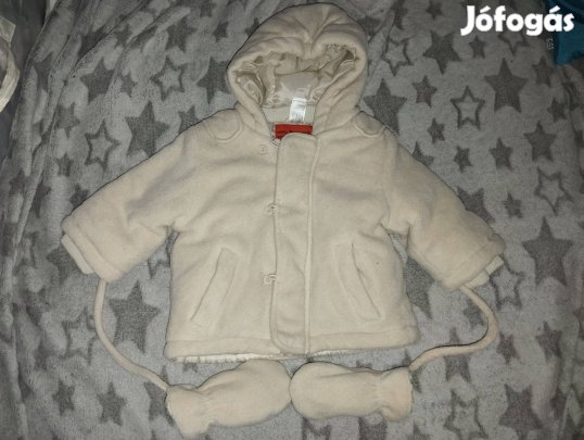 Meleg kabát kesztyűvel