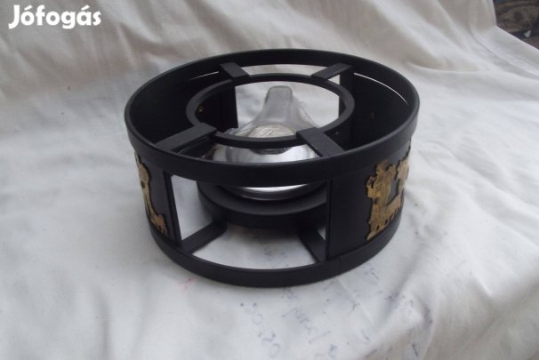 Melegen tartó állvány melegitővel réz diszités