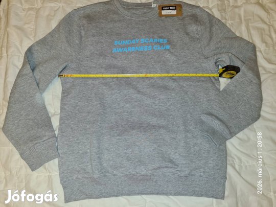 Melegítő felső pulóver női tini L 60% pamut, 31% poliester, 9% viszkóz