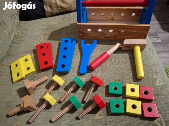 Melissa&Doug fa jaték szerszámos láda 24 db-os 3+