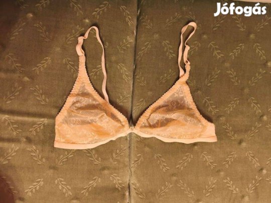 Melltartó beige csipkés előlkapcsos 80B