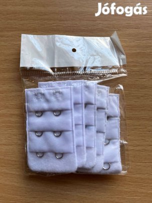 Melltartó hosszabbító (5 db-os csomag) fehér 2 kapcsos zár Új