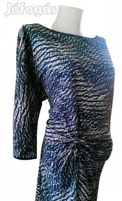 Mélykék-Krém Leopárdmintás, Karcsúsító Tunika (Méret:XL2 XL) Kód 564