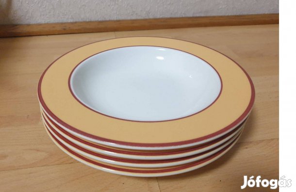 Mélytányér Pagnossin olasz leveses tányér 4 db erős újszerű