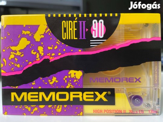 Memorex Ciré II 90 1991 chrome bontatlan, új magnókazetta, audio kazet