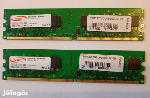 Memória Csx RAM 1GB DDR2 800MHz
