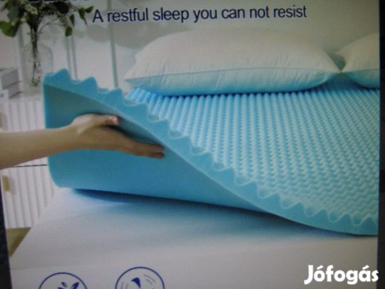 Memorihabos fekvőbetét-fedőmatrac Új