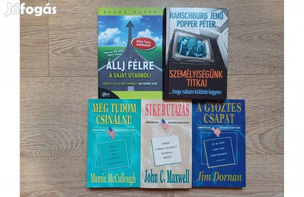 Menedzserképzés, személyiségfejlesztés könyvcsomag, 5 db egyben