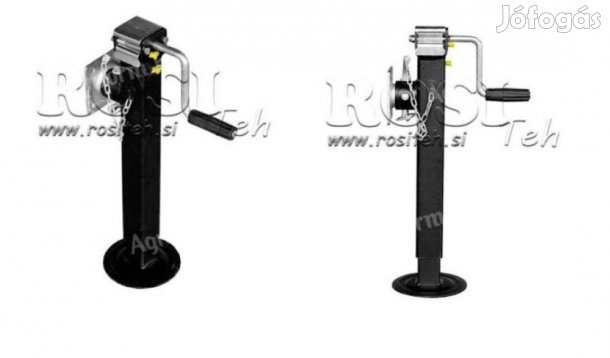 Menetes támogató láb flanggal mezőgazdasági és ipari pótkocsikhoz