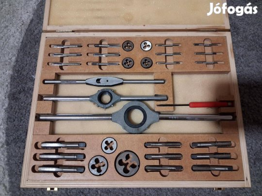 Menetfúró és menetmetsző készlet Kazetta m1d-II ws (m3m12) fa dobozba