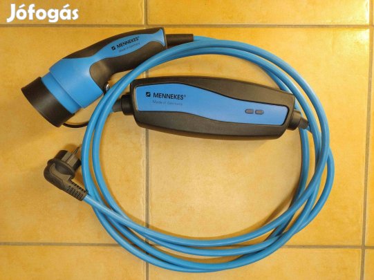 Mennekes EVSE hordozható elektromos autó töltő félár alatt. 13A 3kW
