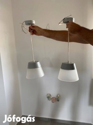 Mennyezeti függőlámpa - üveg búra