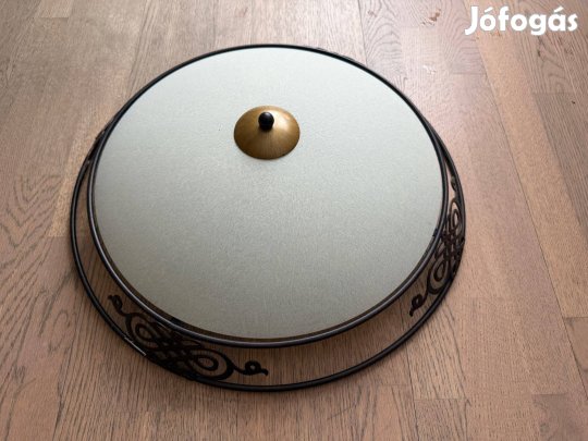 Mennyezeti lámpa 47 cm, 2 db E27 foglalat, üveg búrával