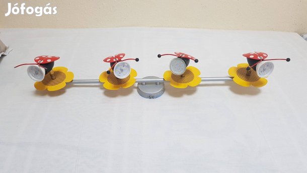 Mennyezeti lámpa, gyerekszobai, 4db LED izzóval szerelve