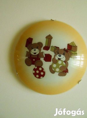 Mennyezeti lámpa (macifigurás) gyerekszobába való