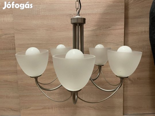 Mennyezeti lámpa,csillár Győrben,5 ágú egőkkel