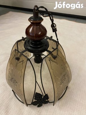 Mennyezeti lámpa gravírozott üvegű kerámia csillár eladó