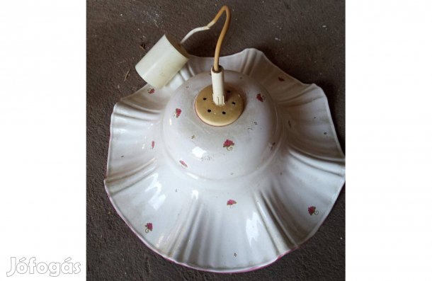 Mennyezeti porcelán lámpa esernyő mintával