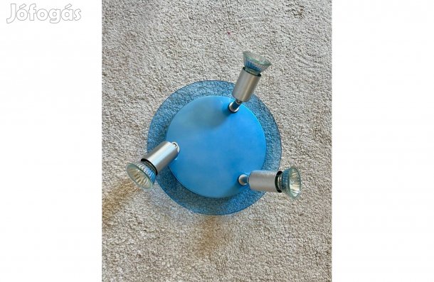 Mennyezeti üveg lámpatest 3 állítható irányfénnyel