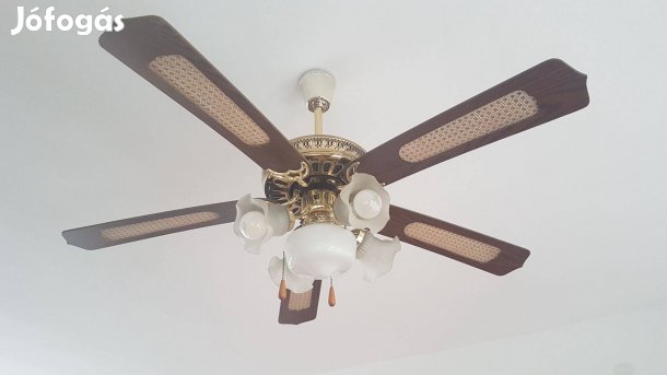 Mennyezeti ventilátor beépített 5 égős lámpával