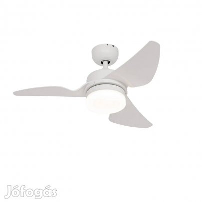 Mennyezeti ventilátor fehér 86,7 cm LED-del, fényerőszabályzóval-Yuki