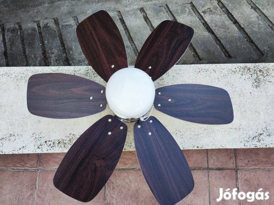 Mennyezeti ventilátoros lámpa - 6 lapátos, modern kivitel