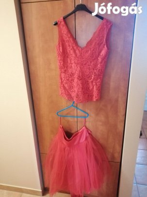 Menyecske 2 ruha, csipke felső, tüll szoknya, rugalmas anyag s-m-l