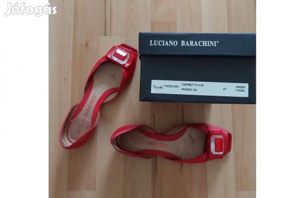 Menyecske bőr szandálcipő, bőr talppal,41-es Luciano Barachini