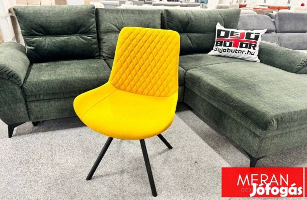 Meran yellow étkezőszék fekete lábak 140 kg teherbírással 20.000 Ft