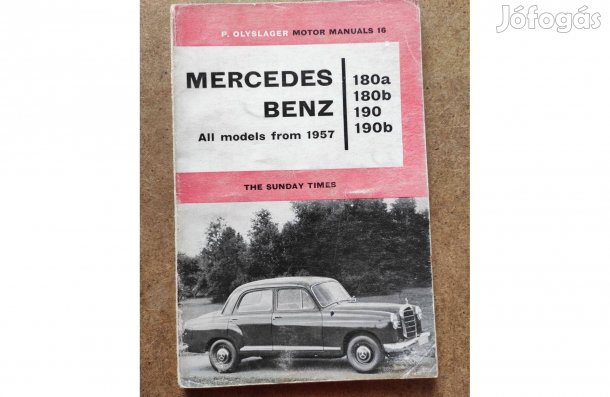 Mercedes 180a, 180b, 190, 190b javítási karbantartási könyv