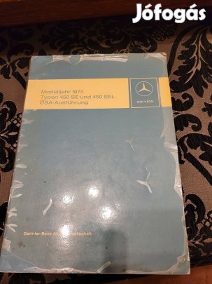 Mercedes 450 se, 450 sel USA model szerviz füzet eladó!