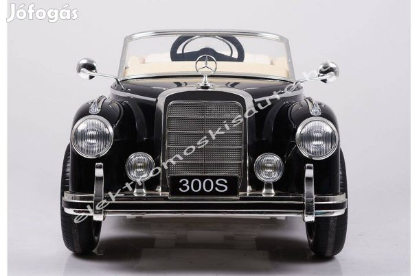 Mercedes-Benz 300S lakk fekete eredeti licenc elektromos kisautó