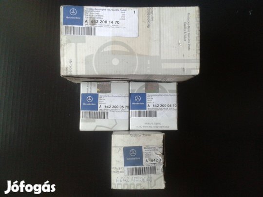 Mercedes-Benz OM642-es motorhoz szíjfeszítő, görgők, szabadonfutóf