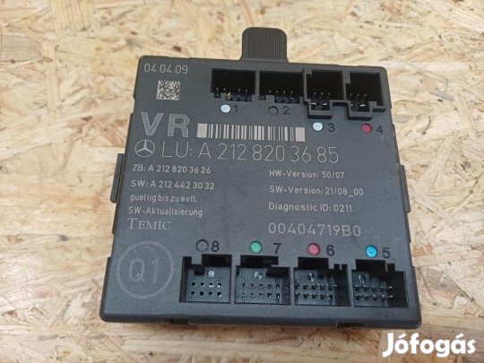 Mercedes E Class W212 (2009-2016) Jobb Első Ajtó Vezérlő Elektronika