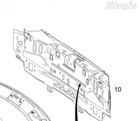 Mercedes Hátfal w257 CLS 2576400500/ eladó