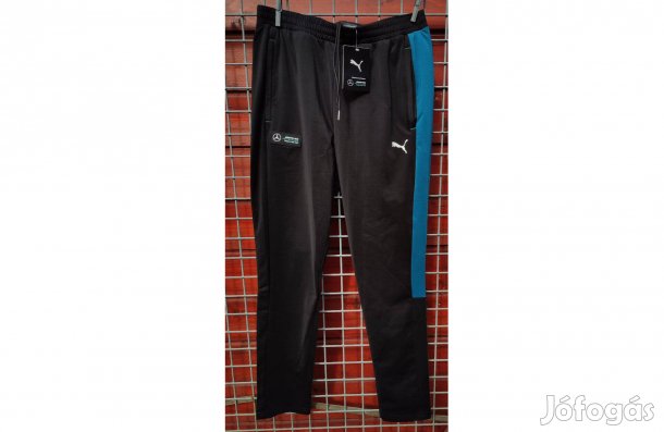 Mercedes Petronas eredeti Puma fekete zöld hosszú nadrág (M)