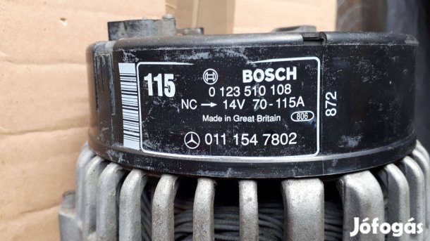 Mercedes Sprinter Bosch generátor 12V -115A