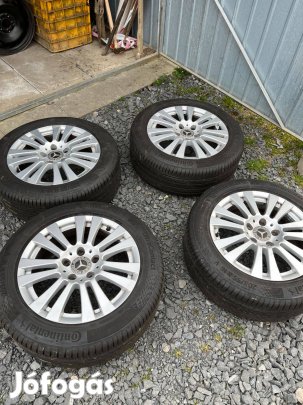 Mercedes alufelni gyári 205 55 16 Continental újszerü nyárigumival