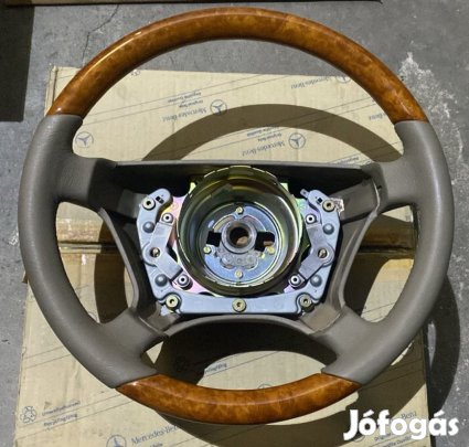 Mercedes kormány w129-w140 bőr+fa ÚJ A1404605503 8F86 eladó