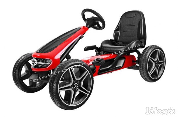 Mercedes licenc piros eredeti pedálos gokart
