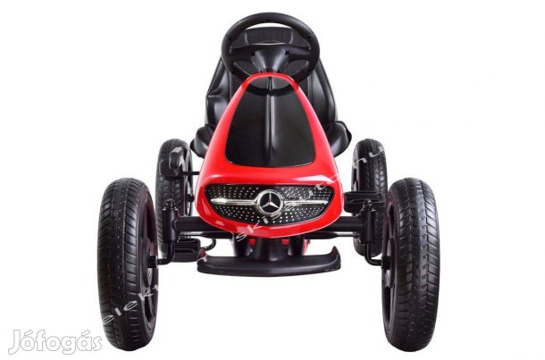 Mercedes pedálos gokart eredeti licenc / piros
