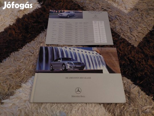 Mercedes s osztály prospektus katalógus könyv