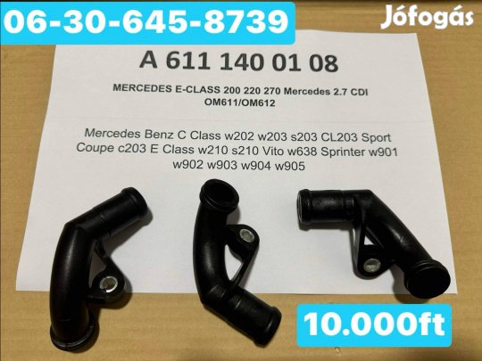 Mercedes vízcső csonk A 611 140 01 08 A6111400108