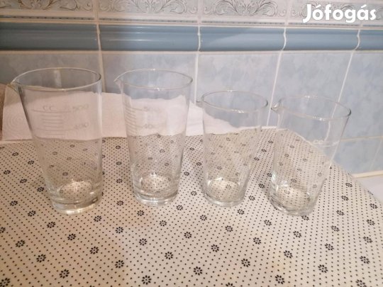 Mércés üvegpohár, mérőeszköz