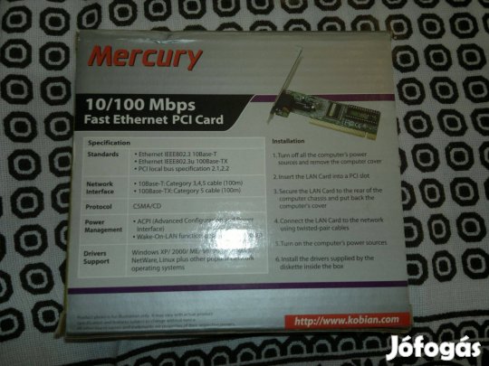 Mercury 10/100 Mbps PCI CARD