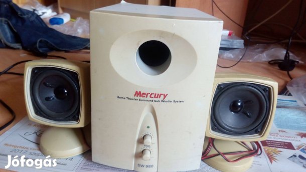 Mercury SW 980 2.1 eladó Nyíregyházán, mélynyomója nem működik